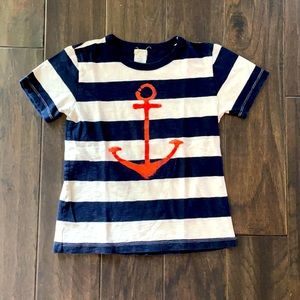 Jcrew Factory blue/white striped tee